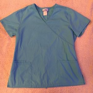 Simply Basic Blue Scrub Top